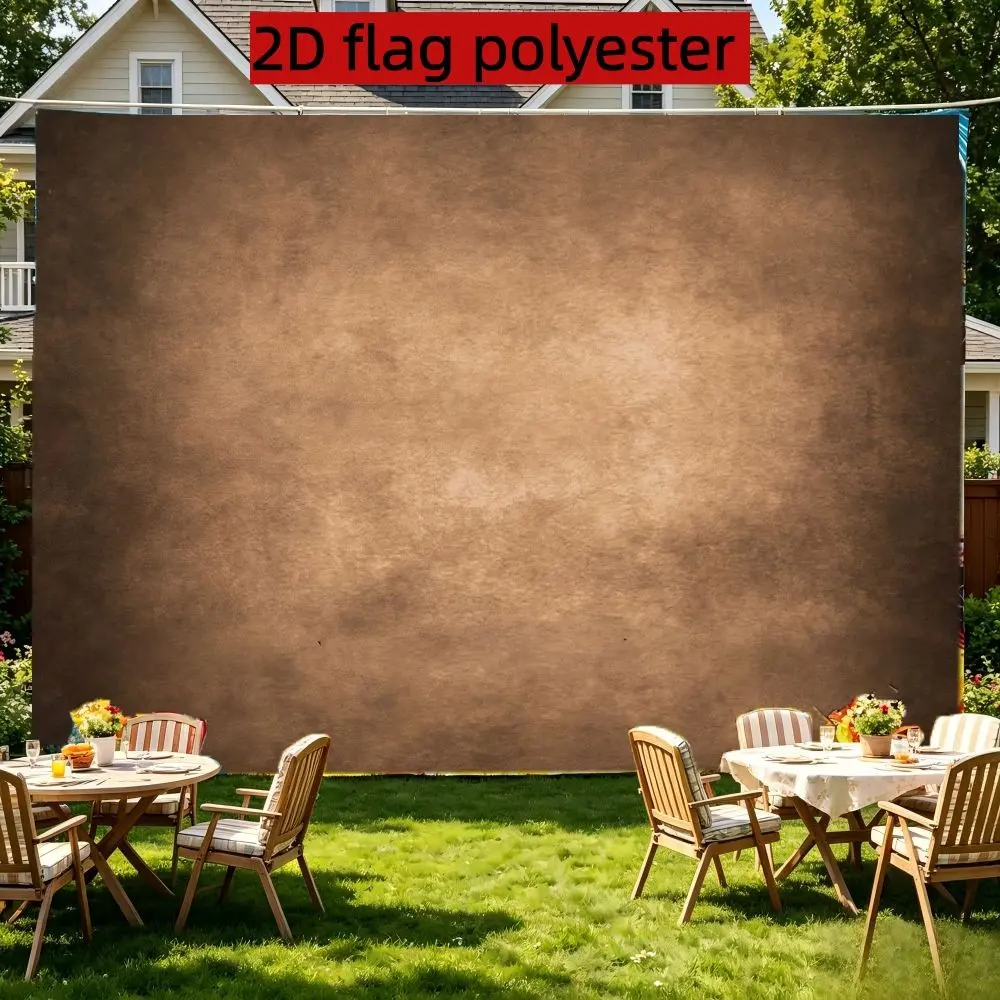 2D Flat 1PC Polyester Brown Vintage Backdrop Distressed Texture Decor for Indoor & Outdoor Themed Party, Classic Gathering, Photo Booth, Wall Decor, Home Decoration, Event Background, Available in Multiple Sizes