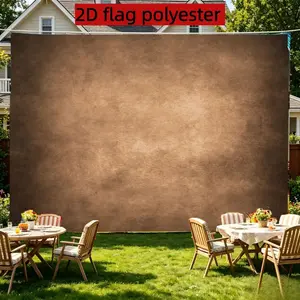 2D Flat 1PC Polyester Brown Vintage Backdrop Distressed Texture Decor for Indoor & Outdoor Themed Party, Classic Gathering, Photo Booth, Wall Decor, Home Decoration, Event Background, Available in Multiple Sizes