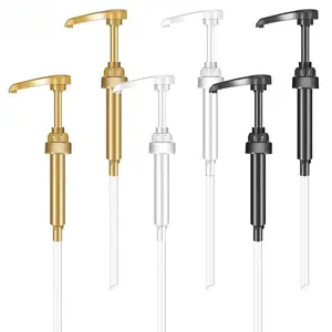 4/6pcs Coffee Syrup Pump Dispenser Set, Syrup Pumps for Coffee Bar 38/400 Bottles, Lockable Mechanism Syrup Dispenser Pumps