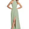 Azazie Clarice A-Line Halter High-Neck Criss-Cross Bridesmaid Wedding Guest Formal Dress, Sexy, Women sohochic