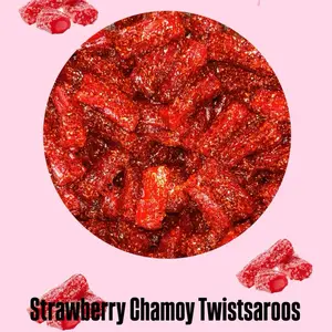 Insane Candy Strawberry Chamoy Twistsaroos 5oz Snack Insane Candy Strawberry Chamoy Twistsaroos 5oz Snack