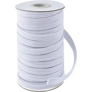 45 Yards Length 1/2" Width Elastic Bands Flat Elastic Cord Rope Stretch Spool Knit for Sewing DIY Projects, Arts & Crafts (White, 1/2 Inch)