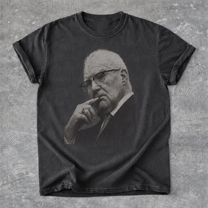 Kevin Reddington Black And White Portrait T-shirt, Vintage Elderly Man Photo Tee, Monochrome Shirt, Gift For Her, Him, Womenswear Top