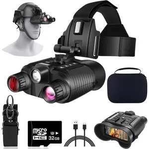 Night vision goggles head mounted 4k night vision binoculars 1312ft 8x digital zoom saves video and 36m photos for helmets long range ir night vision goggles