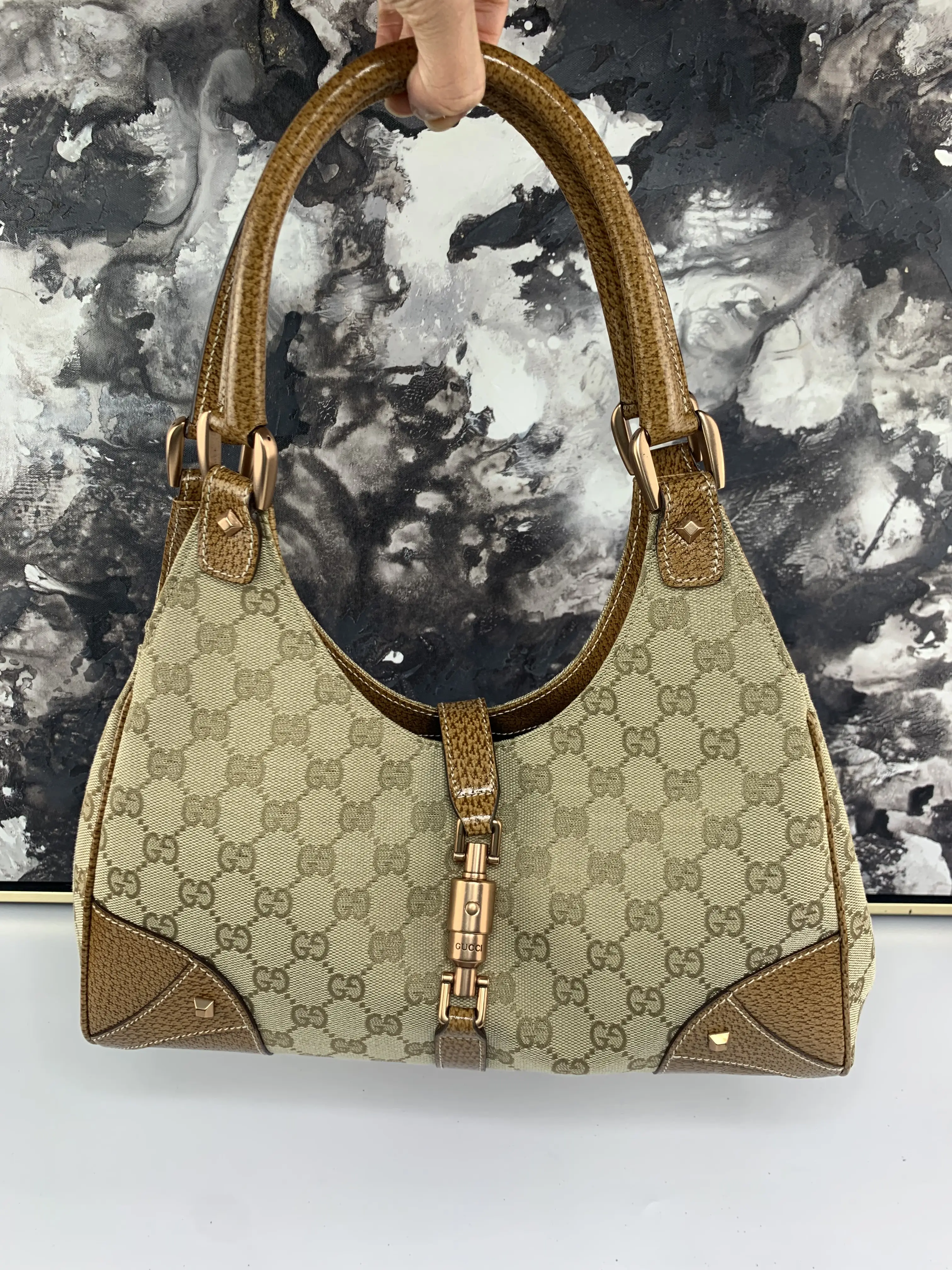 Pre-owned GUCCI canvas Shoulder Bags Jacky Shoulder Bag