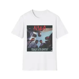 N.W.A. Straight Outta Compton T-Shirt, Retro Music Tee, Hip-Hop Style Top, Perfect for Concerts, Gift for Music Lovers