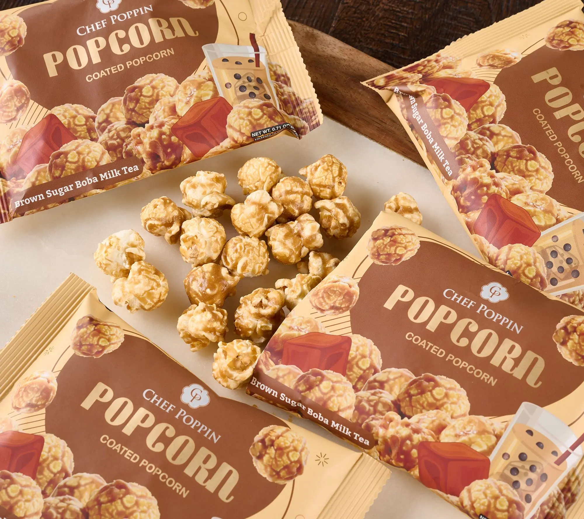 Chef Poppin (15) Grab & Go Gourmet Coated Popcorn Bags Chef Poppin (15) Grab & Go Gourmet Coated Popcorn Bags