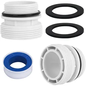 4560 Pool Hose Adapters Conversion Kit for Intex Hayward Pool Filter Pump Hose Adapter fit with Intex Ground Pool 40mm to 1 1/2 Inch Conversion Kit - White