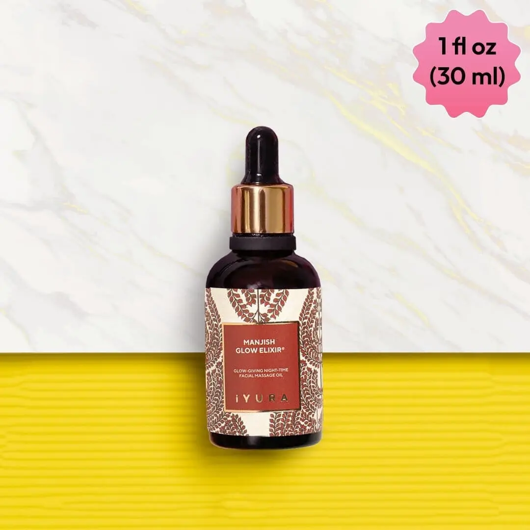 Manjish Glow Night Time Elixir - Ayurvedic Night-Time Face Oil - 30 ml