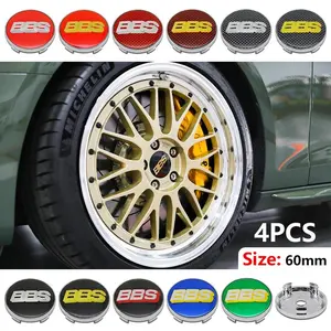 Bbs Authentic Wheel HUB Center Cap, Universal Fit for Multiple Car Models, Durable Factory-Level Design, Premium Modification Feel, Wheel Covers