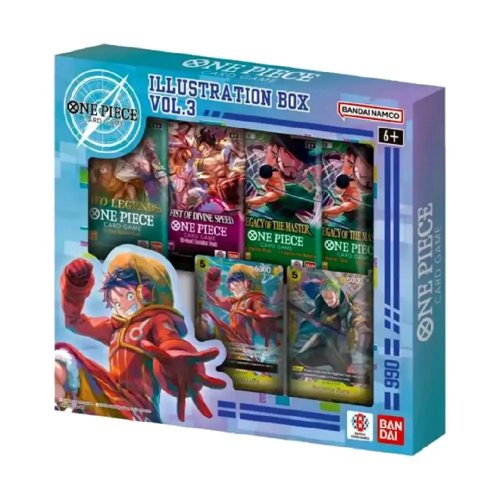 Bandai Namco One Piece Illustration Box Vol 3 Card Game Set with 5