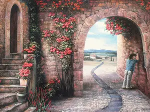 "A Man's Nucleus" 16" x 24" High Quality Canvas Print
