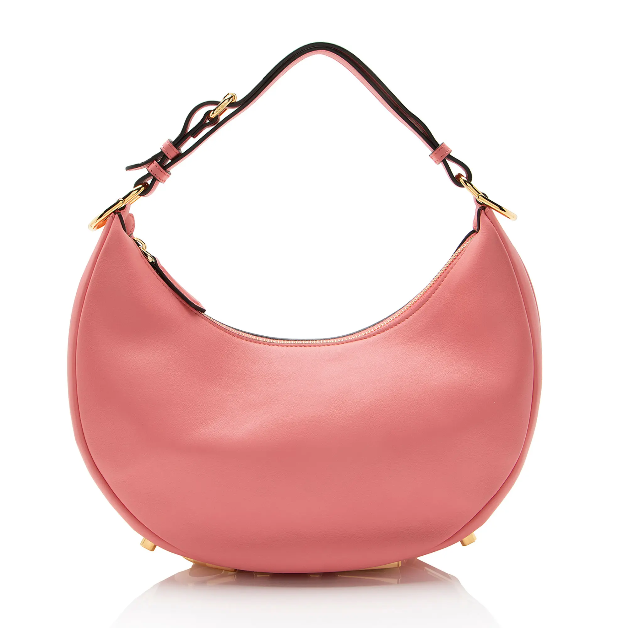 Pre-owned FENDI Leather Shoulder Bags Fendigraphy Small Hobo