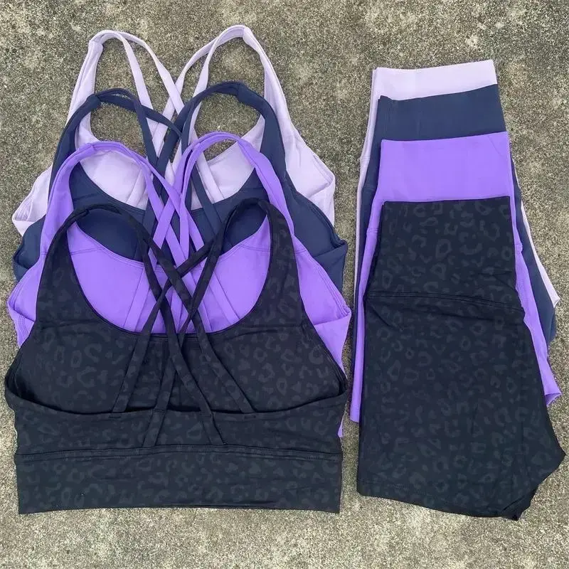 Yoga Clothes Set 2 Piece Gym Shorts Set Women Back Bra Waist Shorts Fitness Suit Running Workout Tracksuit Fathersdaygift Gray Seamless Waisted Yoga Shorts tracksuit set athletic tracksuit