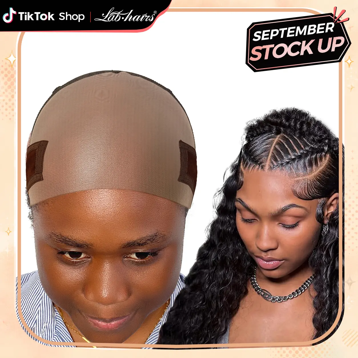 Labhairs Lace-MAX Unisex Wig Grip Cap - Premium Fabric Resists Tear, No-Slip Steady Wear, Adjustable Headband Stays, Ultra-Thin HD Lace, Undetectable Reusable Breathable, No Skin Irritation, Glueless Compatibility, One Size Fits All Sohochic Wig Grip Band