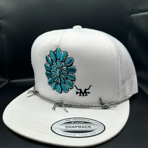 Barbed Turquoise Hat - Stylish Design for Everyday Wear
