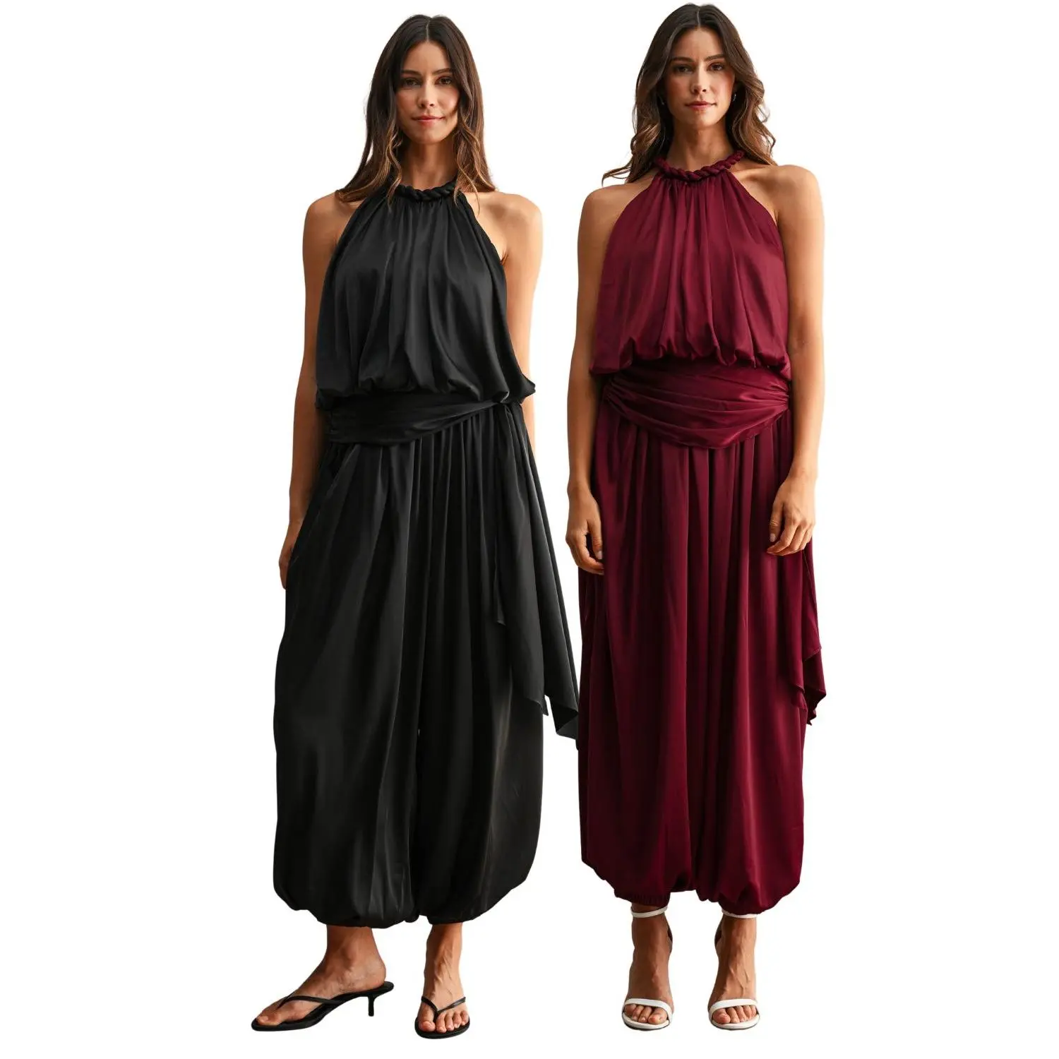 Mykonos Draped Halter Set