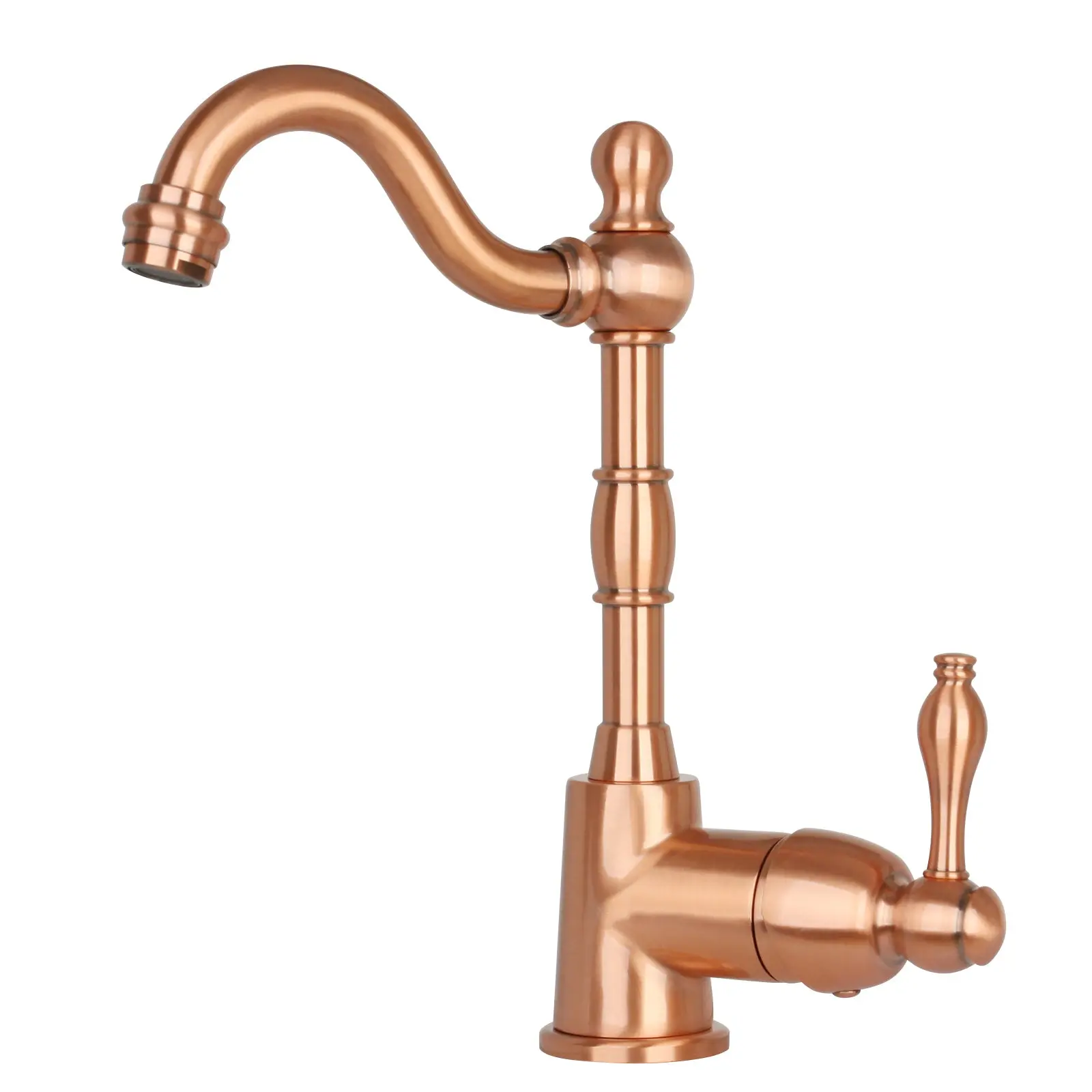 One-Handle Copper Widespread Kitchen Bar Faucet