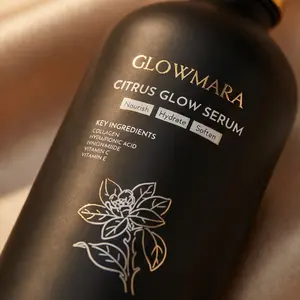 GLOWMARA Citrus Glow Serum 100ml- 30% Vitamin C, Hyaluronic Acid, Niacinamide, Collagen & Vitamin E Anti Aging Anti Wrinkle Brightening Hydrating Formula for Radiant Skin
