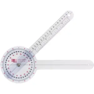 First Aid Plastic 12" Goniometer 360 Degree ISOM