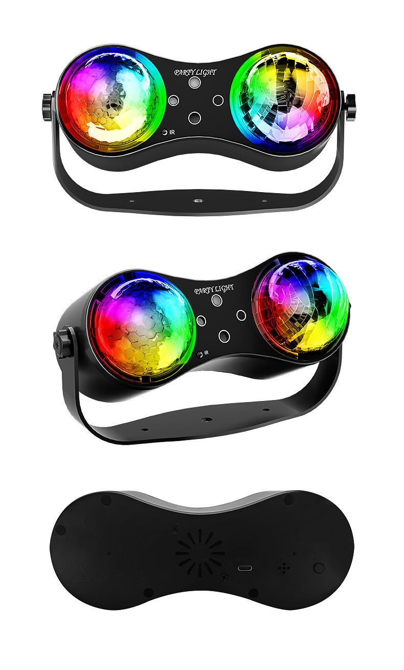 Northern Lights Projection Lights Magic Ball Design Colorful Rotating Stage DJ Disco KTV Home  Bedroom Atmosphere Creation LED 12W Remote Control decor gift water ripple  birthday game party aurora lamp starry projector