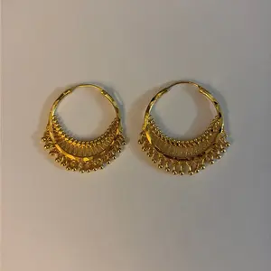 Punjabi Gold-Plated Bali Jhumkas Traditional Indian Earrings with Intricate Design