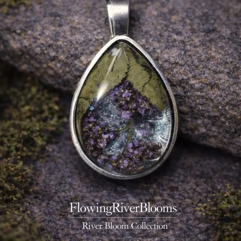Resin Flower Pendant
