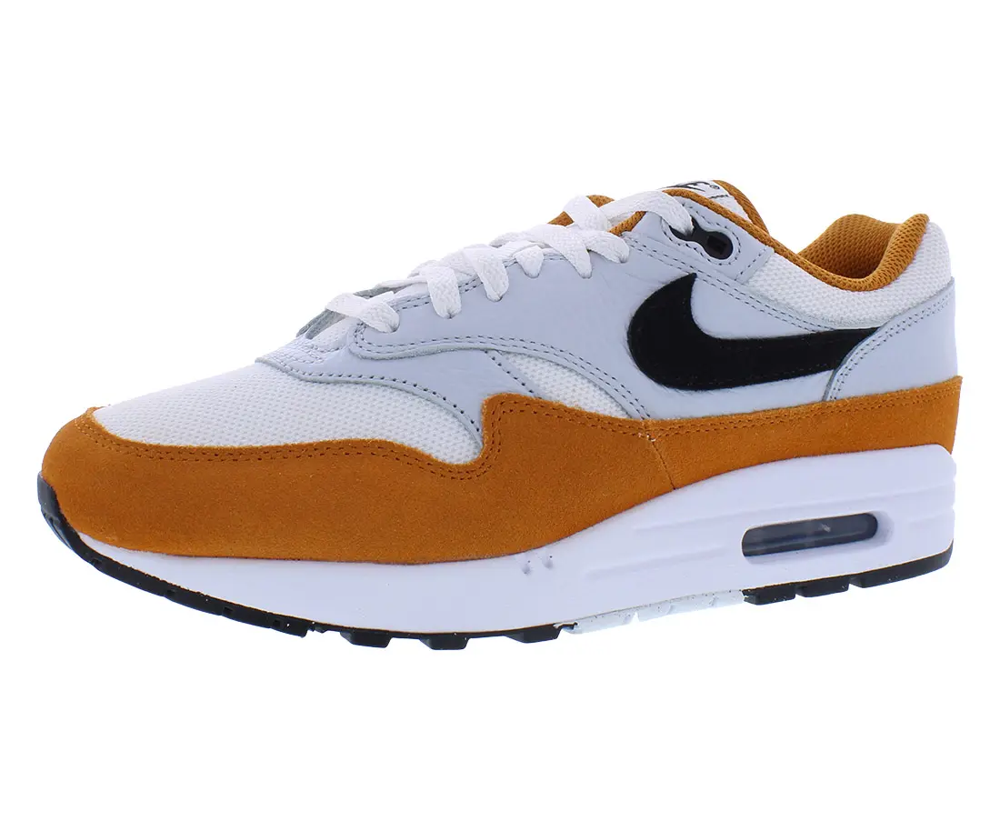 NIKE Air Max 1 Men's Mesh & Suede Athletic Sneaker, Iconic Low-Top Design for Casual Sports and Everyday Wear, Sports Shoes, Footwear, Walking Shoes
