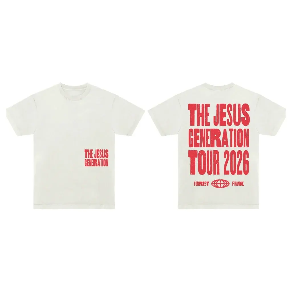 2-sided Comfort Colors Forrest Frank Merch 2026 Jesus Generation Tour T-Shirt Gifts For Music Enthusiasts HFN