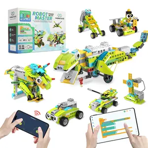 Animal Toy Building Blocks, STEM Programming Educational Toys, Dinosaur, Space Robot, Fun Kids’ Toy Gifts 100 in 1 Robot Master (Standard) Coding Robot for Kids 6+