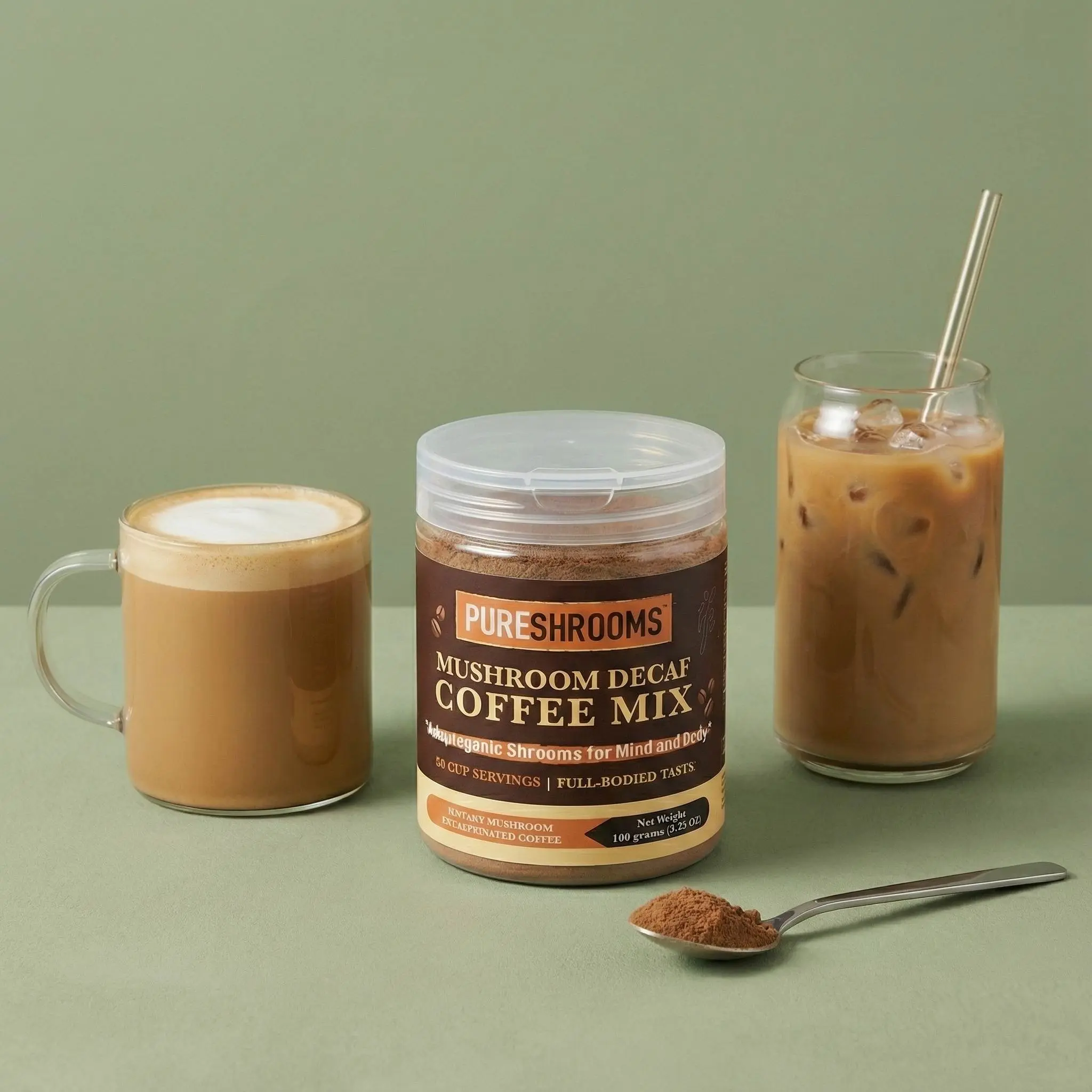 Decaf. Instant Mushroom Coffee