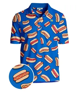 Men's Hot Dog Disc Golf Polo Men's Hot Dog Disc Golf Polo