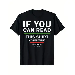 Men's Funny Mocking Couple T-Shirt - Nostalgic Laughing Matching Tee with Short Sleeve Round Neck, Humorous Date Night Outfit Gift for Boyfriend Husband, Machine Washable Casual Wea, PLUS SIZE Crewneck Menswear