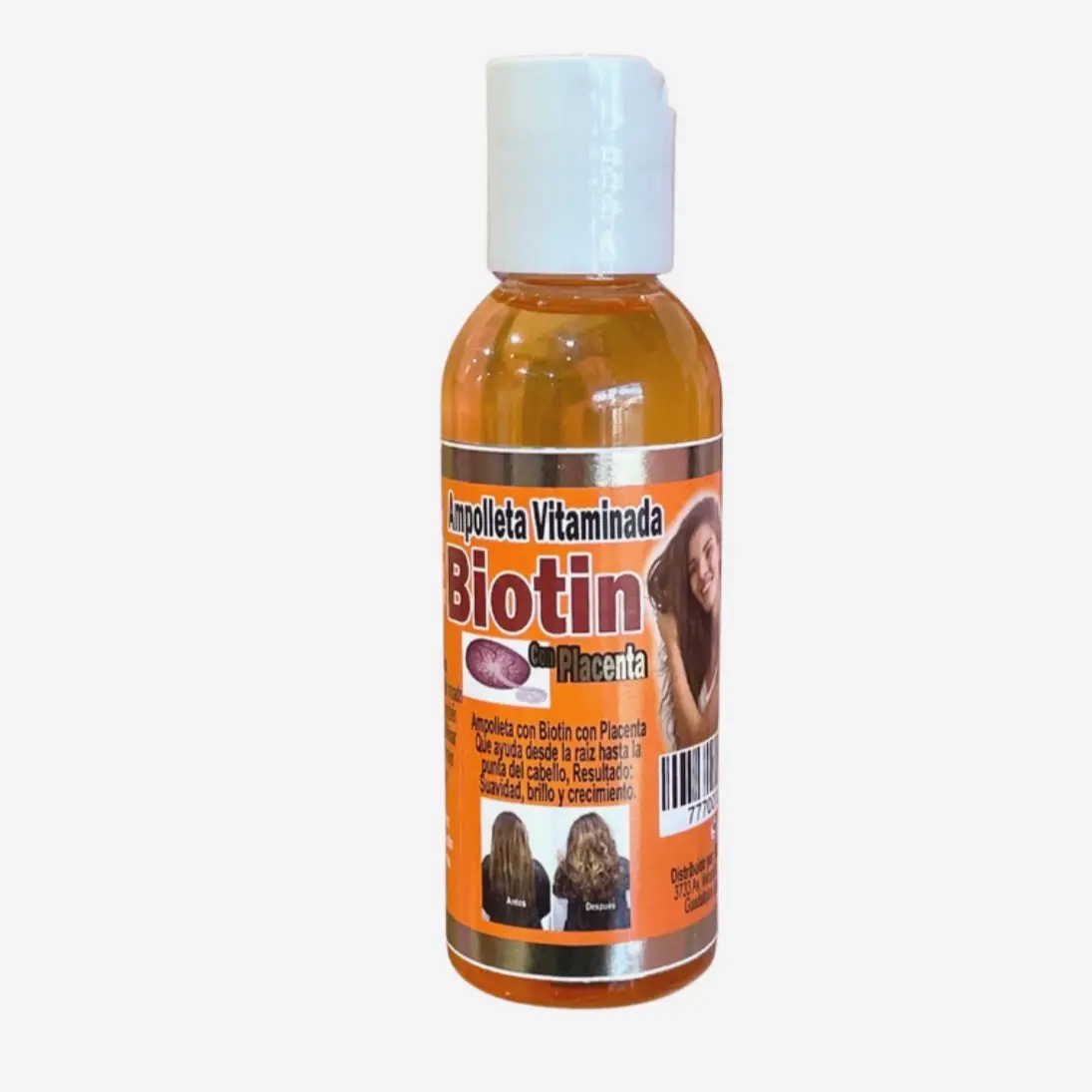Deep Conditioning Vitamin Hair Vials/Ampolletas para el Cabello BIOTIN CON PLACENTA-VITAMIN VIAL- ANTI-HAIR LOSS+BIOTIN WITH PLACENTA/COLA DE CABALLO+Vitamina A+Keretina/CELULAS MADRES+Aciete de coco+Biotin-Hair Care