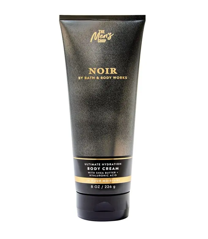Bath & Body Works Noir Ultimate Hydration Body Cream - Men’s Deep Hydrating Cream for Smooth Skin - 48-Hour Moisture - Rich Formula - Fast-Absorbing - Dermatologist-Approved - Gifts for Him