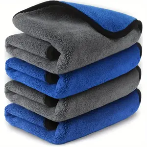 5/10 Pcs Microfiber Car Towels, Soft Cleaning Cloth, High Absorbent Fast Drying, Dual-Sided Car Detailing Towel, Home Cleaning and Washing Towel