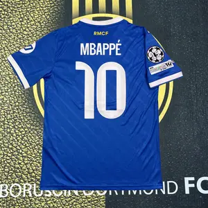 2026 Away Blue No.10 Mbappe Short sleeve Soccer Jersey