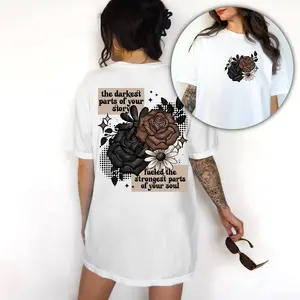 The Darkest Parts Of Your Story Cute Womens Graphic T-Shirt