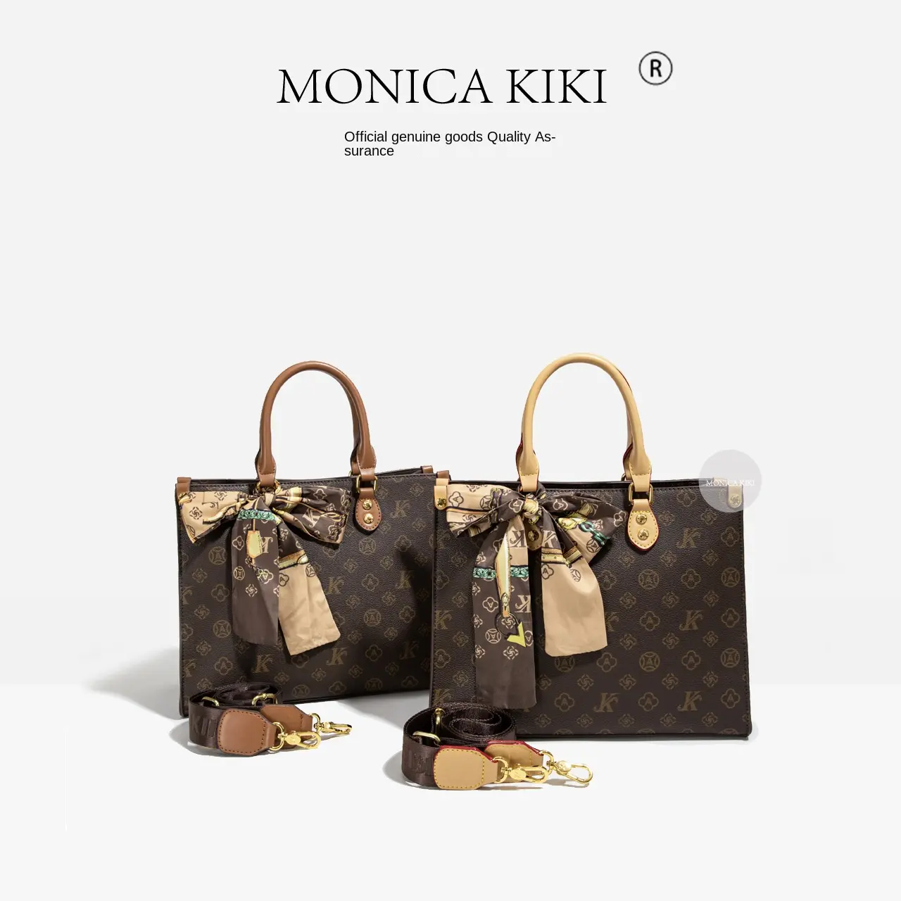Monica KiKi Light Luxury European Station Large Capacity Hand-Held Tote Bag Female 2026 New One-Shoulder Commuter Practical