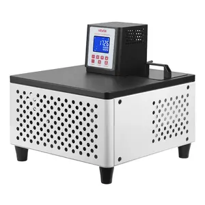 VEVOR Viscometer Water Bath, 23 to 212°F, 5.51" x 5.51" Tank, PID Temp Control, Thermostatic Water Circulating Bath with Internal and External Circulation, Fits Various Rotational Viscometers for Lab