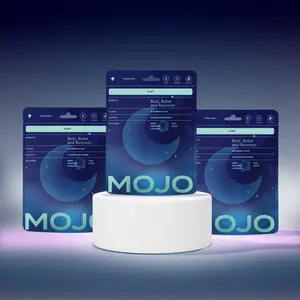 MOJO Sleep Gummy Bundle - Blackberry and Plum 90 Count Pack of 3 Vegan Gluten Free Natural Supplement for Rest Relax and Recover - Edible