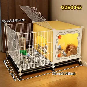 Large Indoor Chicken Coop Cage, Home Poultry Hen Quail Duck Bird Cage, Small Chick Brooder, Durable Iron Cage, Metal Frame Cage, Durable & Spacious Design