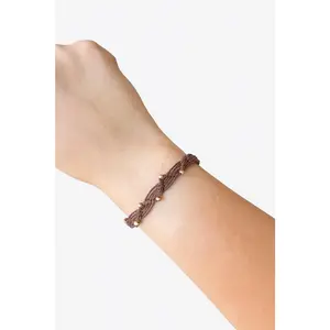 Flint Twisted Wave & Braided Clasp Macramé Bracelets – Handmade & Earthy Chic