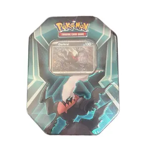 Pokémon Trading Card Game Darkrai Tin with Promo Card & 3 Booster Packs Featuring 130 HP Darkrai Character Design for Collectors