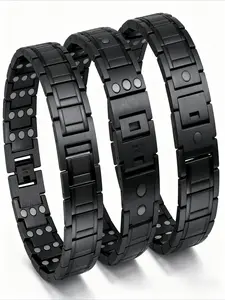 Men's Bracelet - Adjustable Triple, Ergonomic Design - Ideal Father's Day Gift, Smooth Metal Surface, Durable Metal Construction. Men's Bracelet, Bracelet, Men's Bracelet, Fashion Bracelet