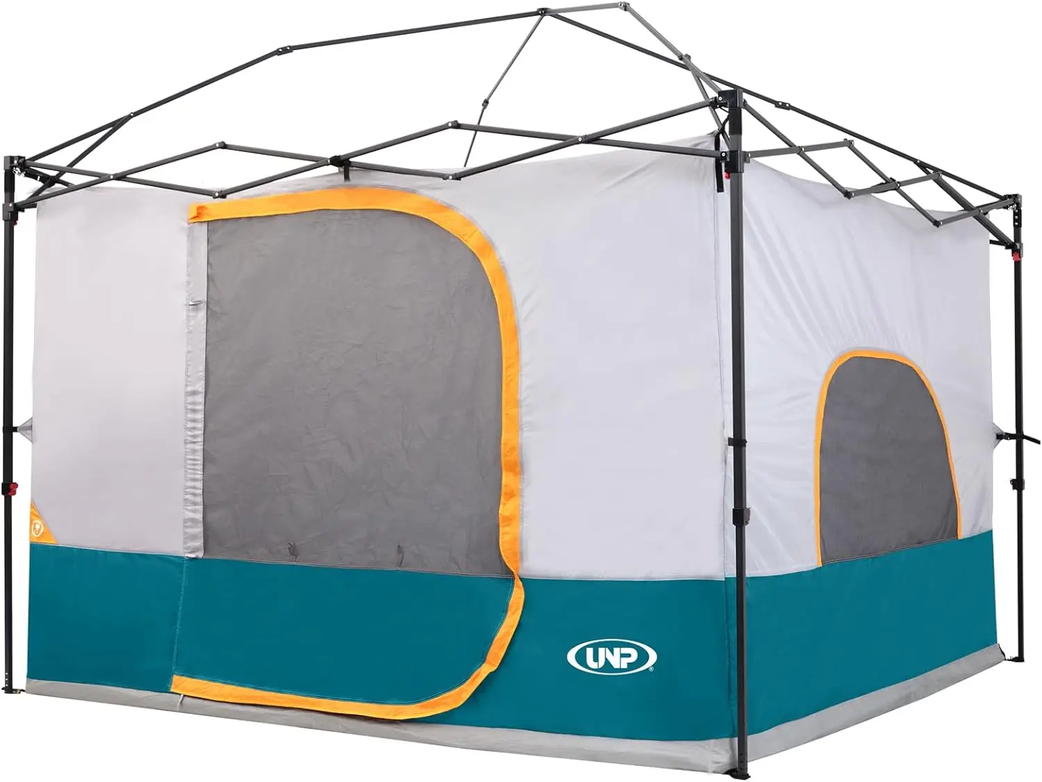 UNP Camping Cube - Inner Tent for 10' x 10' Pop Up Canopy, Easy Setup, Fully Vented Roof, Enclosed Canopy Space, Ocean Blue (Frame NOT Included)