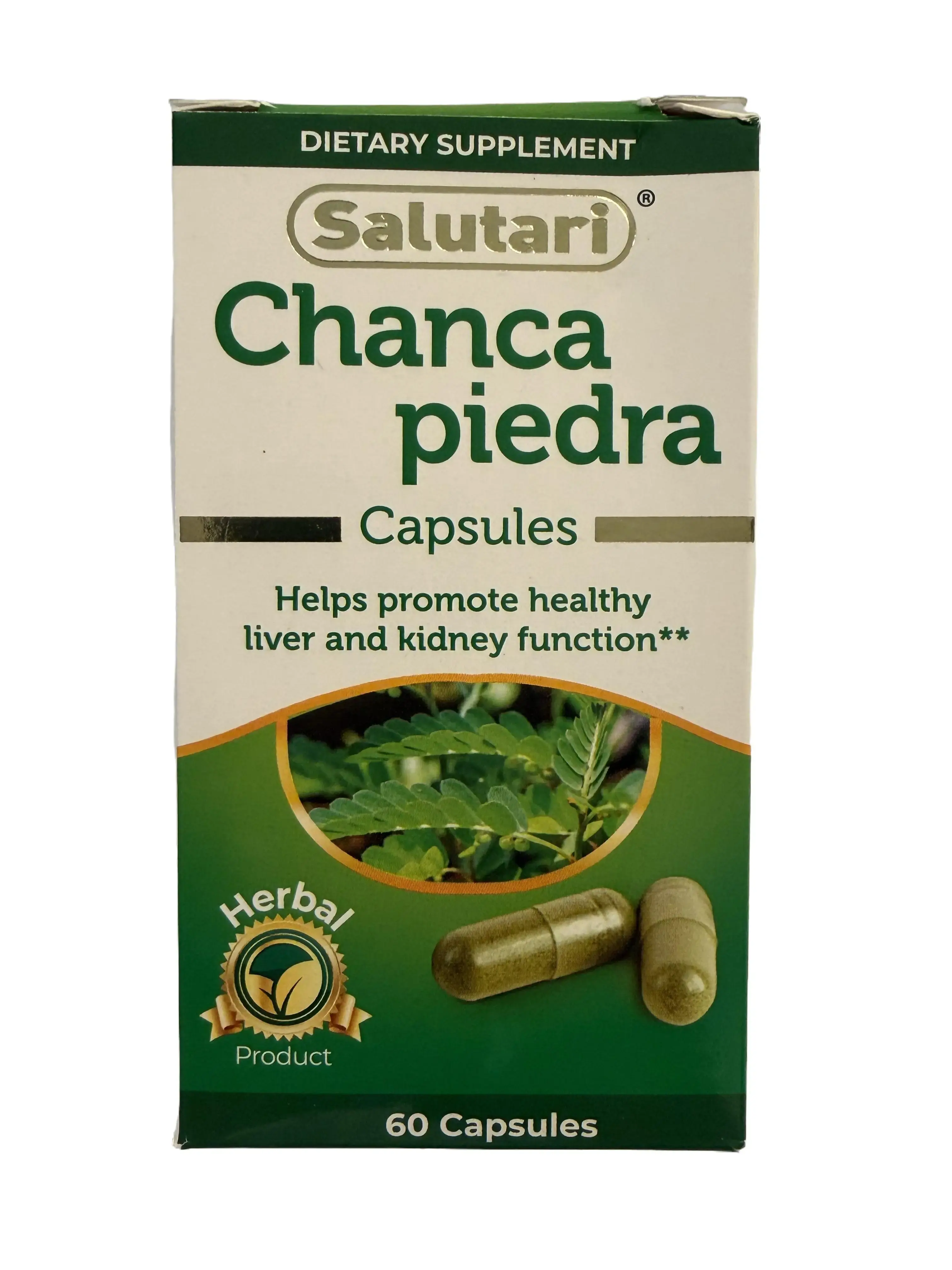 Chanca Piedra Capsules, Natural Vitamin Supplement for Healthy Liver & Kidney Function, 60-Count Dietary Healthcare Wellness Supplement