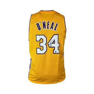Shaquille O’Neal (Shaq) Signed Custom Yellow Basketball Jersey Beckett
