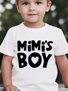 MiMi's Boy" Toddler T-Shirt | Cute Heart Accent Kids Tee | Perfect Grandson Gift for Boys
