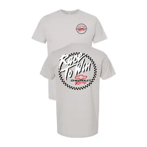 Race to Win Chevrolet Racing T-Shirt, Checkered Circle & Bold Script Graphic, FastTorque Racing Tee for Track Day Fans & Speed Enthusiasts, Gift for Chevy Racers or Motorsport Lovers